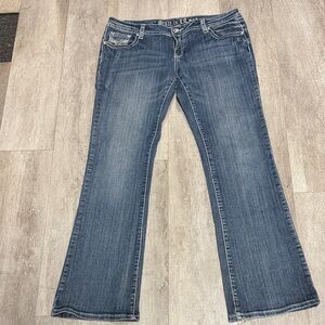 Grace in LA Women's Flare Jeans - Blue